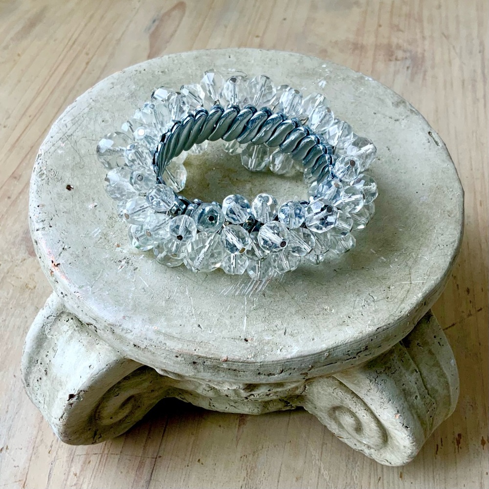 Vintage Cha Cha Clear Crystal Expansion Bracelet